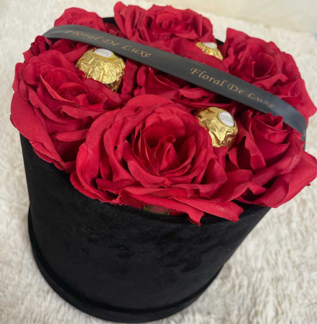 Large Velvet Hatbox