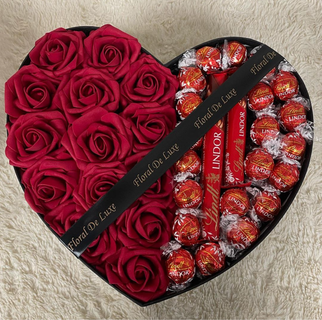 Large Lindor Heart Box